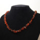 Polished Split Style Dark Cognac Adult Necklace