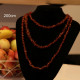Polished Split Style Light Cognac Baltic Amber Adult / Mom Healing Necklace