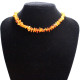Polished Split Style Honey Baltic Amber Adult / Mom Healing Necklace