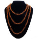 Raw Split Style Cognac Adult  Healing Necklace 