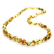 Polished Baroque Style Light green Adult Healing Necklace