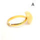 Vintage Gold Color Adjustable Ring With Royal Milky Color Baltic Amber 