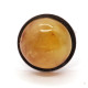 Silver Color Ring With Amber - Adjustable