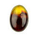 Unique Handcrafted 925 Sterling Silver Ring with Natural Baltic Amber