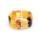 Multi Color Baltic Amber Elastic Ring  25