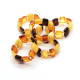 Multi Color Baltic Amber Elastic Ring  25