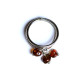 Silver Color Ring With Light dark Cognac Baltic Amber size 7 3/4