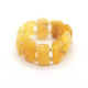 Royal Milky Baltic Amber Elastic Ring