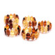 Multi Color Baltic Amber Elastic Ring