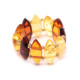 Multi Color Baltic Amber Elastic Ring