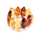 Multi Color Baltic Amber Elastic Ring