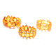 Honey Color Baltic Amber Elastic Ring