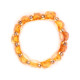 Honey Color Baltic Amber Elastic Ring