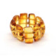 Stretch Honey Baltic Amber Ring