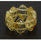 Yellow Color Baltic Amber Elastic Ring