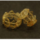 Yellow Color Baltic Amber Elastic Ring