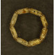 Yellow Color Baltic Amber Elastic Ring