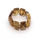 Green Color Baltic Amber Elastic Ring Plant inclusions