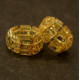 Yellow Color Baltic Amber Elastic Ring 38