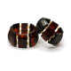 Dark Cognac Color Baltic Amber Elastic Ring 39