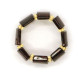 Dark Cognac Color Baltic Amber Elastic Ring 39