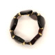 Dark Cognac Color Baltic Amber Elastic Ring 40