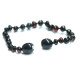 Polished Baroque Style Cherry Amber Teething  Bracelet/Anklet For Baby