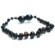 Polished Baroque Style Cherry Amber Teething  Bracelet/Anklet For Baby