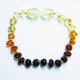 Polished Baroque Style Rainbow Teething Bracelet/Anklet