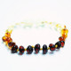 Polished Baroque Style Rainbow Teething Bracelet/Anklet