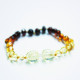 Polished Baroque Style Rainbow Teething Bracelet/Anklet