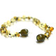 Polished Baroque Style Light Green Baltic Amber Teething Bracelet/Anklet