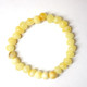 Polished Baroque Style Milky (Royal) Baltic Amber Teething Bracelet/Anklet
