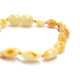 Polished Olive Style ROYAL Milky Baltic Amber Teething Bracelet / Anklet