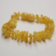 Polished Nugget Style Milky Baltic Amber Teething Bracelet / Anklet