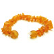 Raw Split Style Honey Teething Bracelet / Anklet