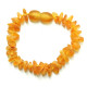 Raw Split Style Honey Teething Bracelet / Anklet