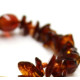Polished Nugget Style Dark Cognac Baltic Amber Teething Bracelet / Anklet
