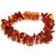 Polished Nugget Style Light Cognac Baltic Amber Teething Bracelet / Anklet