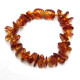 Polished Nugget Style Light Cognac Baltic Amber Teething Bracelet / Anklet