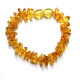 Polished Nugget Style Honey Baltic Amber Teething Bracelet / Anklet
