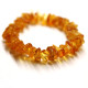 Polished Nugget Style Honey Baltic Amber Teething Bracelet / Anklet