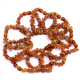 10 pcs Raw Split Style Cognac Teething Bracelet / Anklet Wholesale Bulk