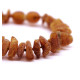 Raw Split Style Cognac Teething Bracelet / Anklet