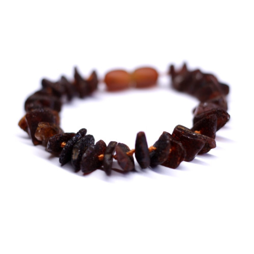 Raw Split Style Darc Cognac Teething Bracelet / Anklet