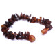 Raw Split Style Darc Cognac Teething Bracelet / Anklet