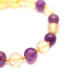 Polished Baroque Style Lemon Baltic Amber Teething Bracelet/Anklet With Amethyst