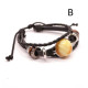 Leather Bracelet with Royal Baltic Amber