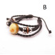 Leather Bracelet with Royal Baltic Amber