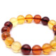 Luxury Bracelet made of Amber Balls of different colors 11mm